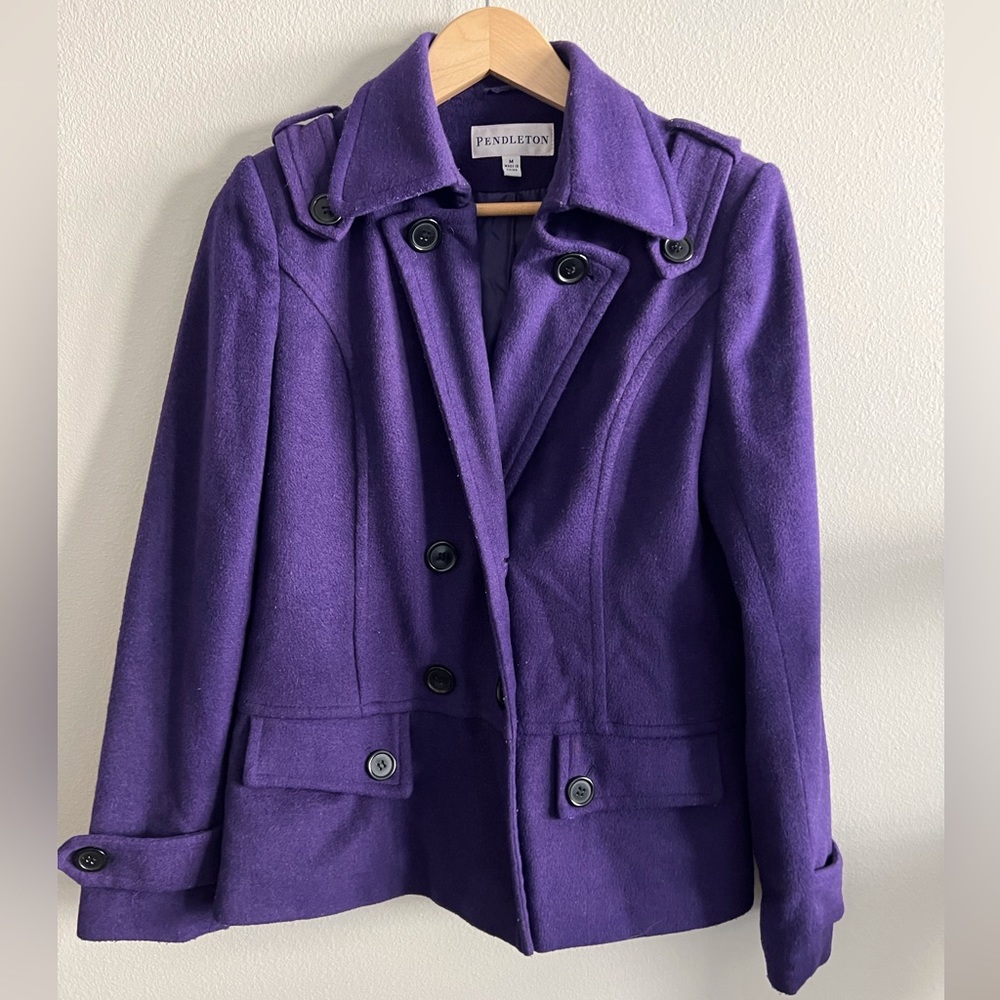 Purple Pendleton Peacoat